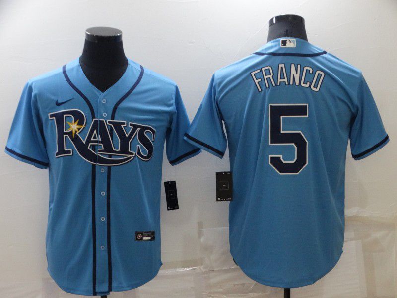 Men Tampa Bay Rays #5 Franco Light Blue Game Nike 2022 MLB Jersey->chicago cubs->MLB Jersey